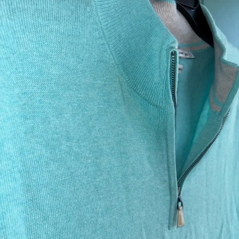 Peter Millar medium quarter zip Sleeveless Sweater vest excellent condition